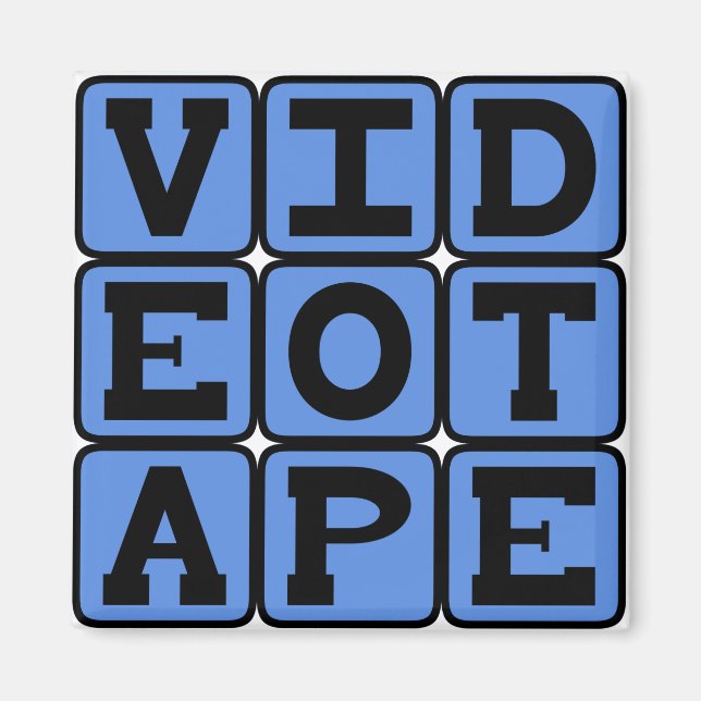 Íman Fita de vídeo, Fita VHS (Frente)