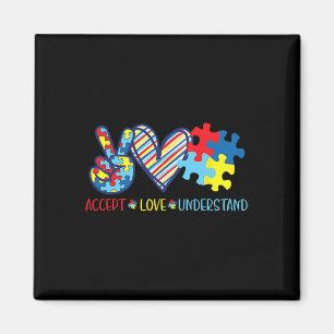 Íman Fita do Amor pela Paz Conscientização do Autismo A