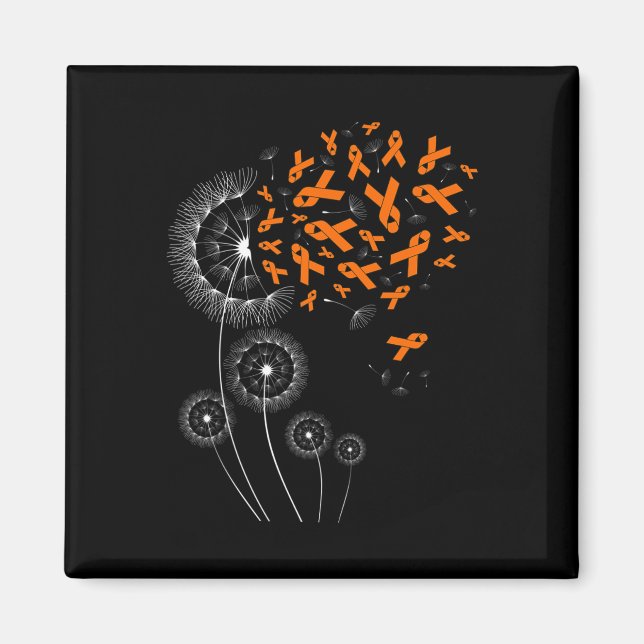 Íman Fita E Leucemia Dandelion Alerta Mês (Frente)