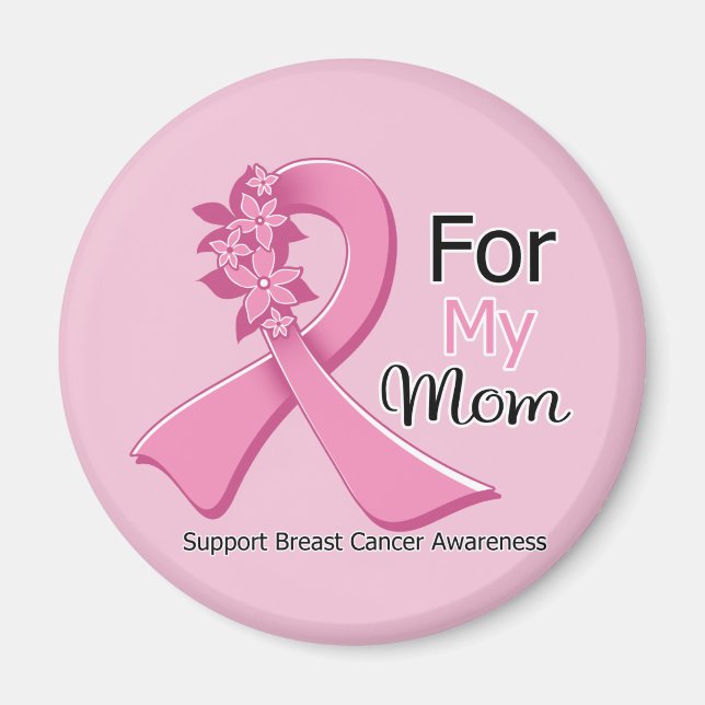 Íman Fita Rosa Para A Minha Mãe - Cancer De Mama (Frente)