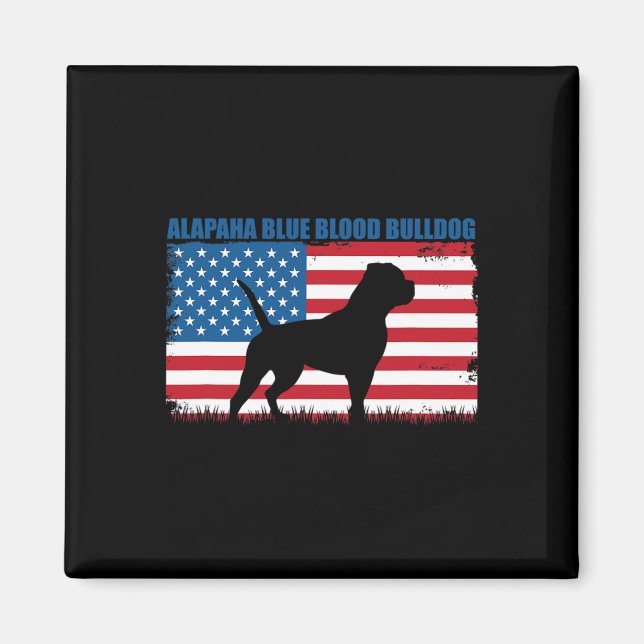 Íman Flag Alapaha Blue Blood Buldog (Frente)
