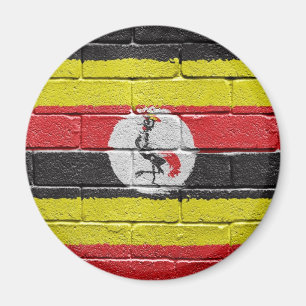 Íman flag_grunge_wall_Uganda