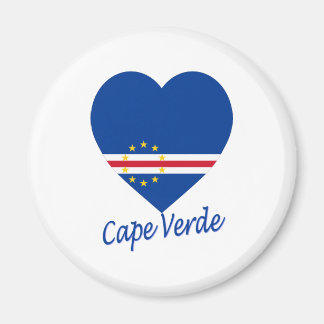 Íman Flag Heart de Cabo Verde