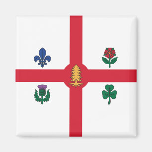 Íman Flag of Montreal (Quebec, Canada)