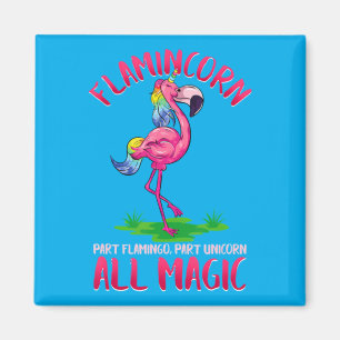 Íman Flamincorn Parte Flamingo Parte Unicórnio Animal M