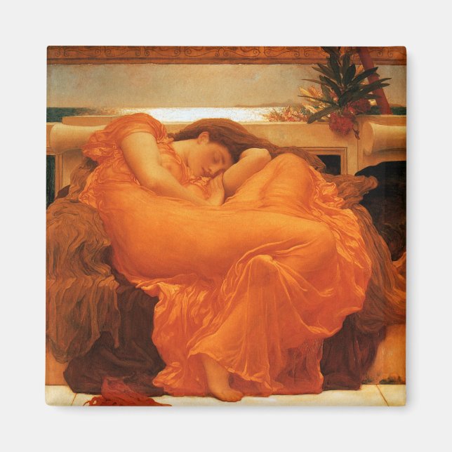 Íman Flaming June Frederic Leighton Fine Art (Frente)