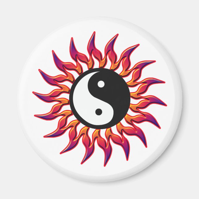 Íman Flaming Yin Yang Sun (Frente)