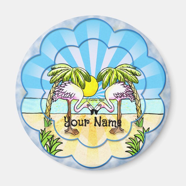 Íman Flamingo amvers (Frente)