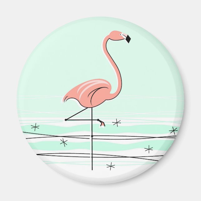 Íman Flamingo Aqua (Frente)