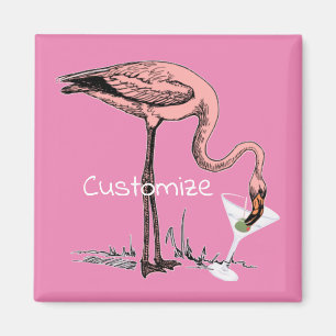 Íman Flamingo Bebendo Martini Thunder_Cove