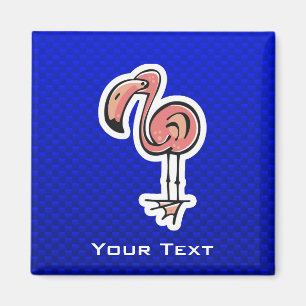 Íman Flamingo bonito; Azul