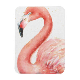 Íman Flamingo cor-de-rosa tropical