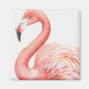 Íman Flamingo   cor-de-rosa tropical