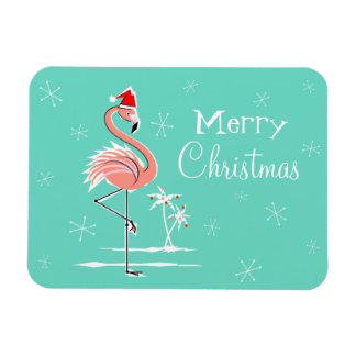Íman Flamingo de Natal Merry Magnífico flexível