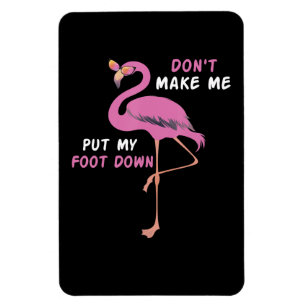 Íman Flamingo Flamingo Com Óculos Não Me Faça Colocar