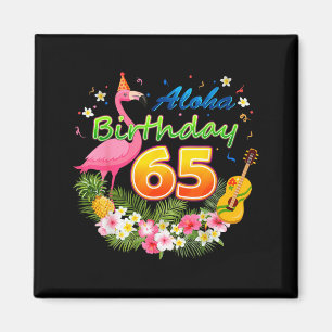 Íman Flamingo Incrível Aloha Havaí Aniversário de 65 An