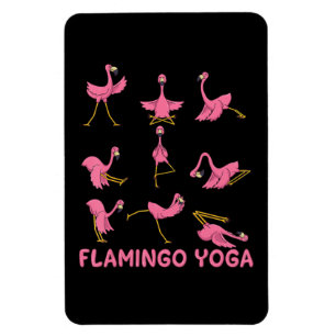 Íman Flamingo Meditação Flamingo Yoga Pose