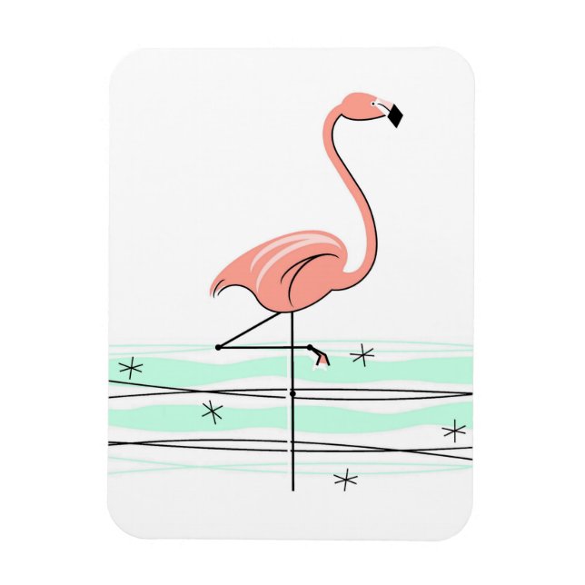 Íman Flamingo Ocean Magnet flexível (Vertical)