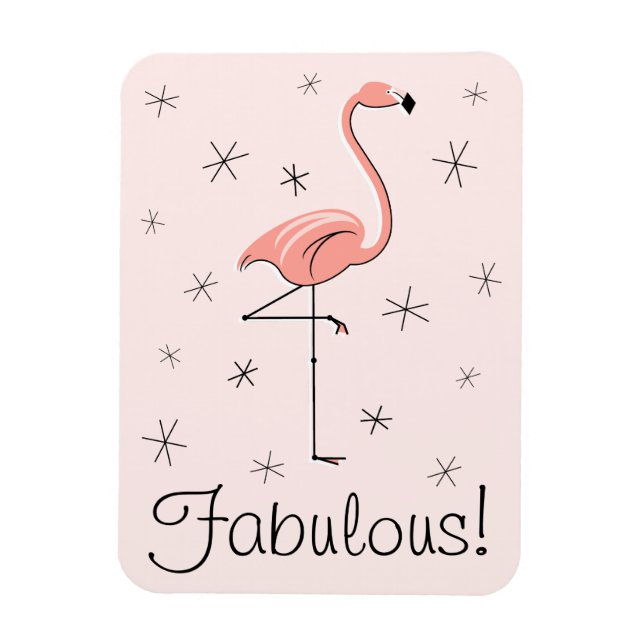 Íman Flamingo Pink Ímaco fabuloso flexível (Vertical)
