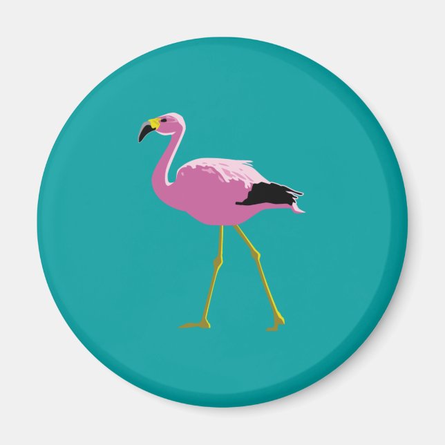 Íman Flamingo Rosa (Frente)