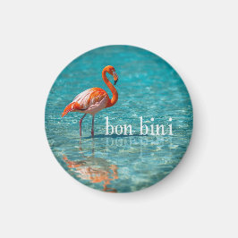 Íman Flamingo rosa ilhas abc