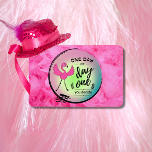 Íman Flamingo Rosa, Um Dia ou Um Dia, Você Decide Citar