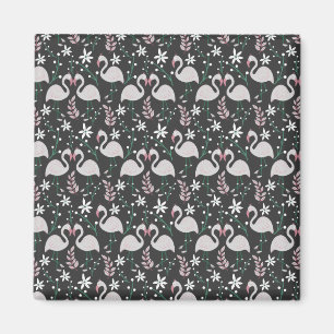 Íman Flamingo sem soldadura, branco sobre fundo escuro
