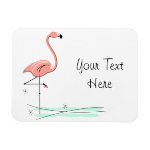 Íman Flamingo Side Text Magnet flexível