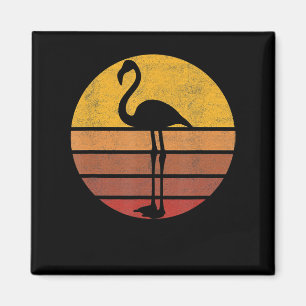 Íman Flamingo Sunset Trendy Animal Silhouette Flamingo
