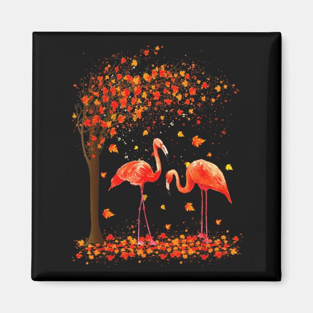 Íman Flamingo Thanksgiving Halloween It's Fall Y'all Au (Frente)