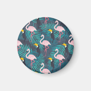 Íman Flamingo, tucano: padrão das folhas tropicais