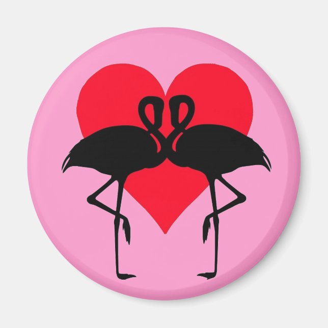 Íman FlamingoLove1 Magnet (Frente)