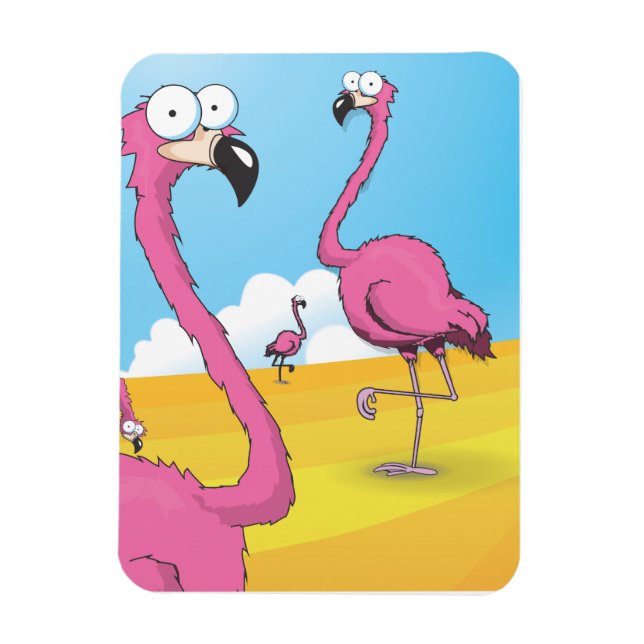 Íman flamingos (Vertical)