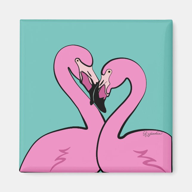 Íman Flamingos Magnet (Frente)