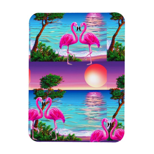 Íman Flamingos Sun (Vertical)