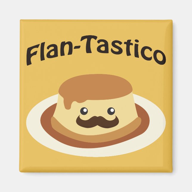 Íman Flan-Tastico! Flan Cute (Frente)
