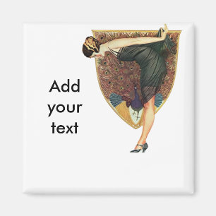 Íman Flapper com emblema Peacock