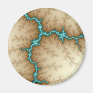 Íman Flash azul - Fractal