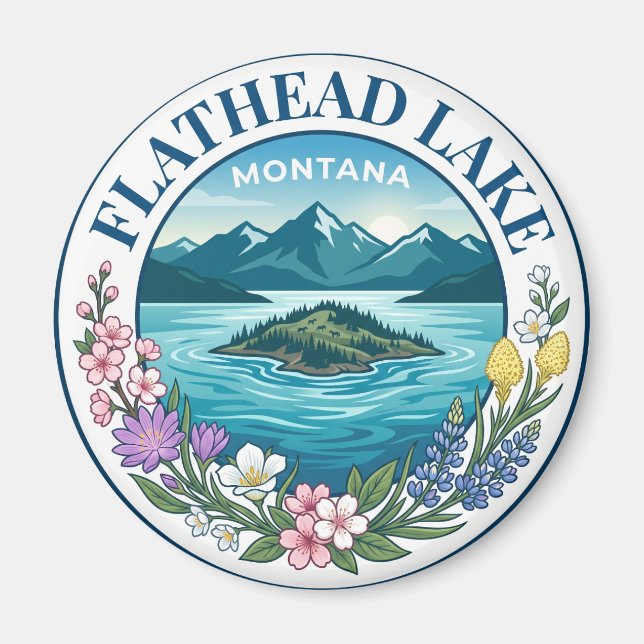 Íman Flathead Lake Montana (Frente)
