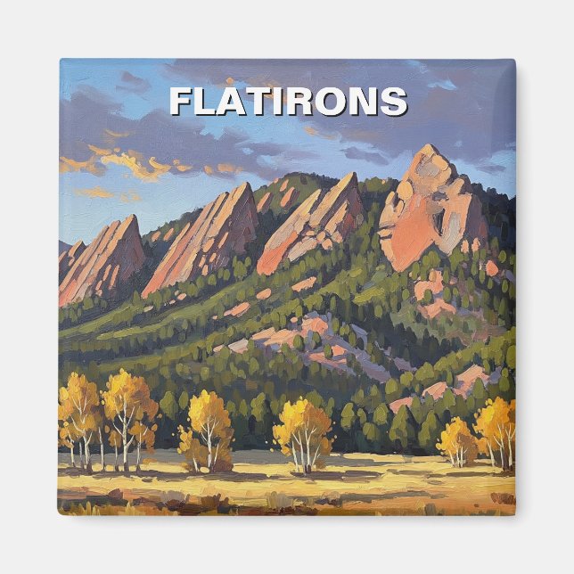 Íman Flatirons Viagem Colorado (Frente)
