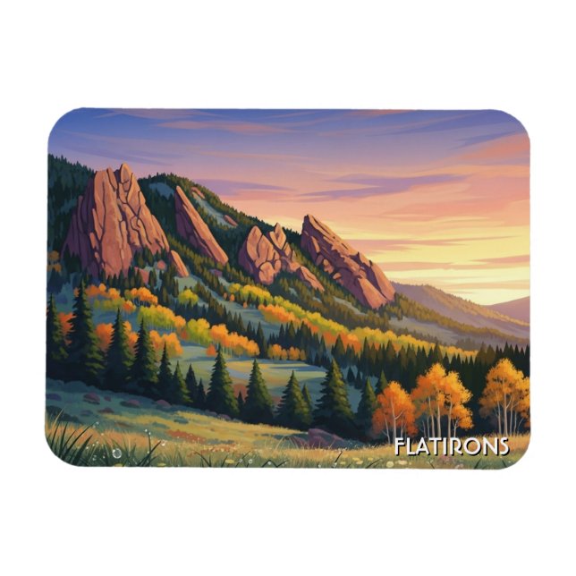 Íman Flatirons Viagem Colorado (Horizontal)