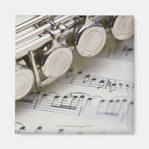 Íman Flauta na partitura
