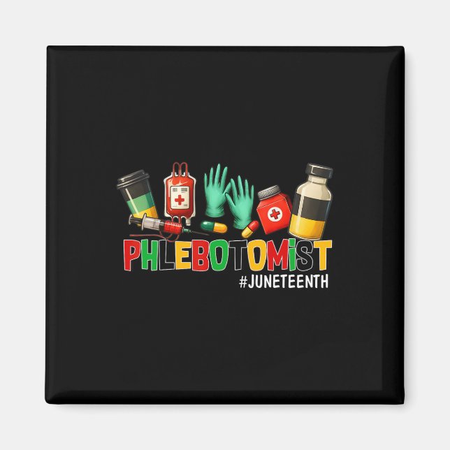 Íman Flebotomista Juneteenth Liberdade 1865 História Ne (Frente)