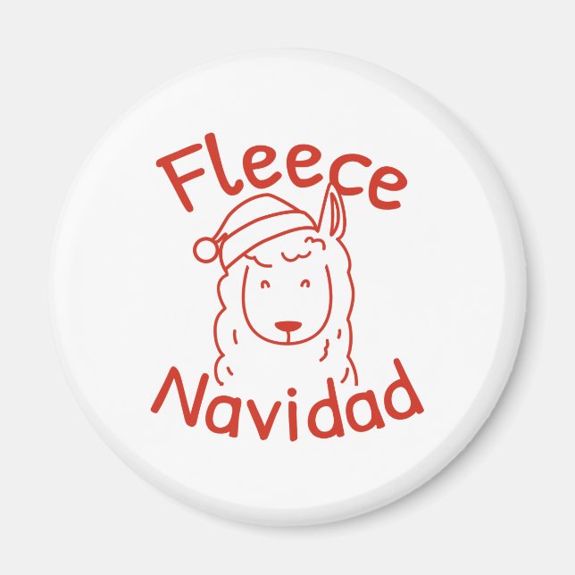 Íman Fleece Navidad (Frente)