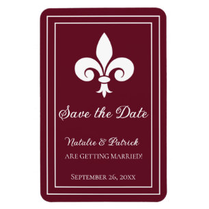 Íman Fleur de Lis Imã salve a data