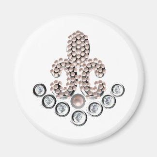 Íman Fleur De Lis-jeweled