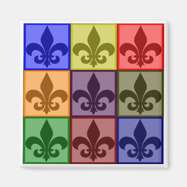 Íman Fleur de Lis Magnet Quadrado (Frente)