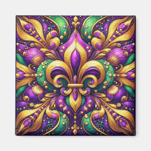 Íman fleur de lis mardi gras