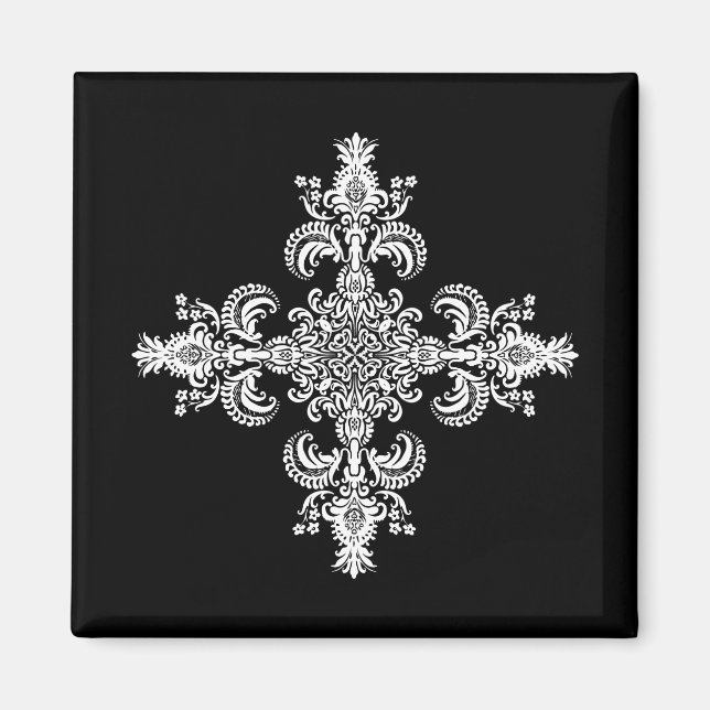 Íman Fleur de lis Meditação 4 cantos (Frente)