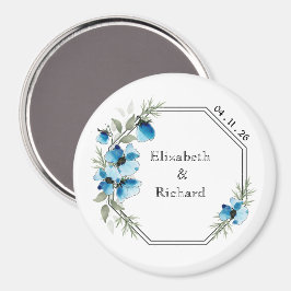 Íman Fleurs bleues